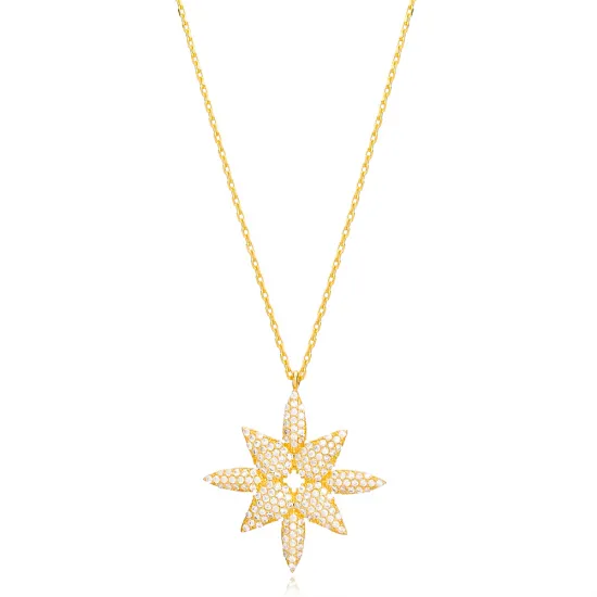 Elegant Zircon Stone Design Charm Necklace Wholesale Turkish Handcrafted 925 Silver Jewelry Elegant Zircon Stone Design Charm Necklace Wholesale Turkish Handcrafted 925 Silver Jewelry