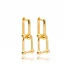 Double Rectangle Link 925 Sterling Silver Earrings