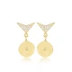 Handcrafted CZ Disk 925 Sterling Silver Earrings Handcrafted CZ Disk 925 Sterling Silver Earrings