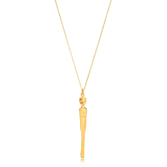 925 Silver 22 Karat Gold Vintage Pendant