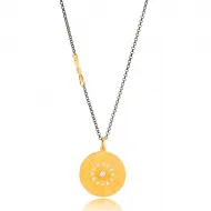 22 Karat Gold Vintage Pendant in 925 Silver