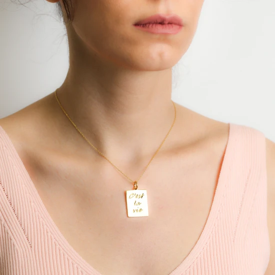 22 Karat Madalion 925 Sterling Silver Pendant