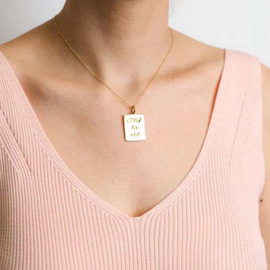 22 Karat Madalion 925 Sterling Silver Pendant