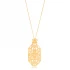 22 Karat Gold Geometric Pattern Sterling Silver Pendant