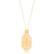 22 Karat Gold Geometric Pattern Sterling Silver Pendant 22 Karat Gold Geometric Pattern Sterling Silver Pendant