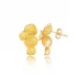 22 Karat Gold Plated Vintage 925 Silver Earrings