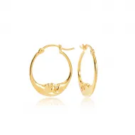 22 Karat Gold Plated Vintage Silver Earrings