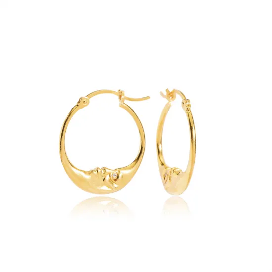 22 Karat Gold Plated Vintage Silver Earrings 22 Karat Gold Plated Vintage Silver Earrings