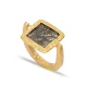 22 Karat Gold Plated Adjustable Vintage Silver Ring 22 Karat Gold Plated Adjustable Vintage Silver Ring