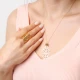 925 Silver 22 Karat Gold Plated Adjustable Vintage Ring