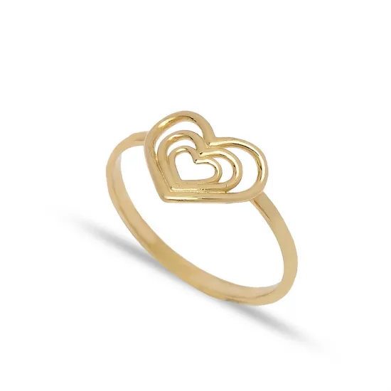 Multiple Heart Plain Sterling Silver Ring Multiple Heart Plain Sterling Silver Ring