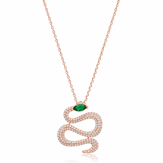 Turkish 925 Sterling Silver Snake Pendant Turkish 925 Sterling Silver Snake Pendant