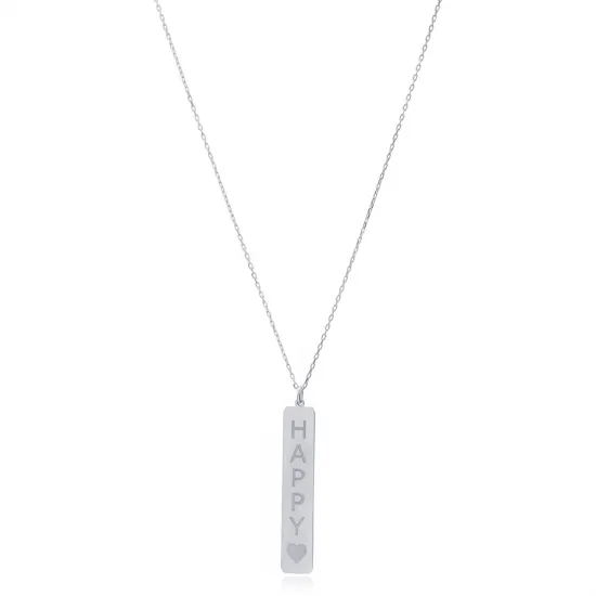 Happy Letter 925 Sterling Silver Necklace Happy Letter 925 Sterling Silver Necklace