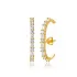 Push Back Design Stud Earrings