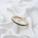 Chic Micro Black CZ Band 925 Sterling Silver Ring Chic Micro Black CZ Band 925 Sterling Silver Ring
