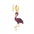 Ruby Flamingo 925 Sterling Silver Earrings