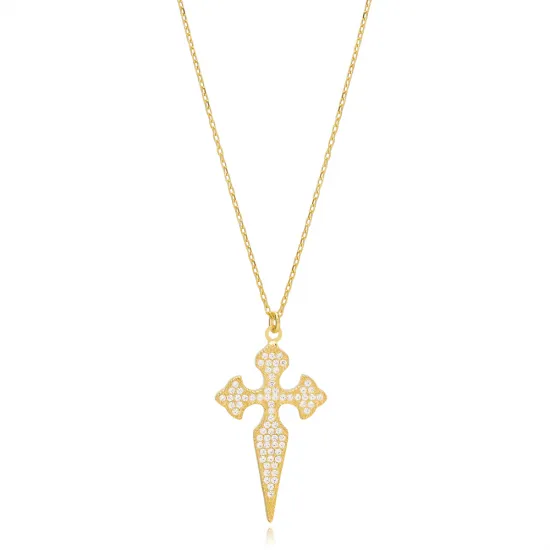 Turkish Handmade Cross Sterling Silver Pendant Turkish Handmade Cross Sterling Silver Pendant