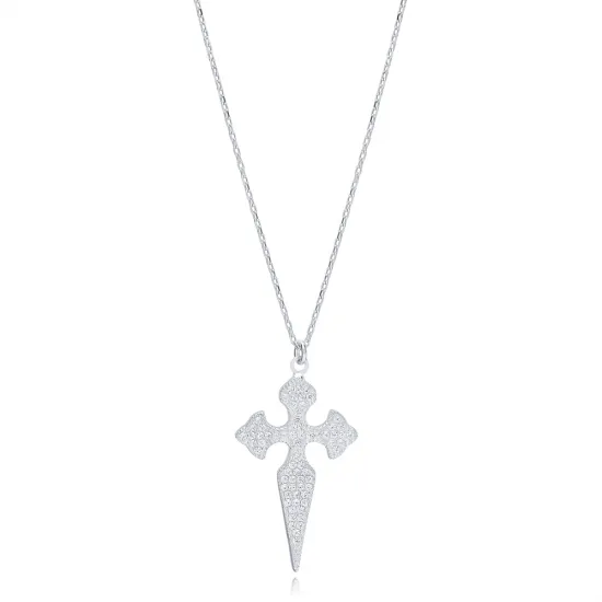 Turkish Handmade Cross Sterling Silver Pendant Turkish Handmade Cross Sterling Silver Pendant