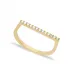Graceful CZ Beaded 925 Sterling Silver Ring