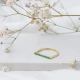 Graceful Emerald Beaded 925 Sterling Silver Ring Graceful Emerald Beaded 925 Sterling Silver Ring