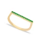 Graceful Emerald Beaded 925 Sterling Silver Ring Graceful Emerald Beaded 925 Sterling Silver Ring
