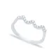 Wave Style CZ Beaded 925 Sterling Silver Ring Wave Style CZ Beaded 925 Sterling Silver Ring