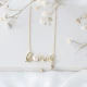 Love Letter Pearl And CZ Mix Sterling Silver Necklace