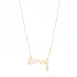 Love Letter Pearl And CZ Mix Sterling Silver Necklace