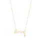 Love Letter Pearl And CZ Mix Sterling Silver Necklace