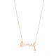 Love Letter Pearl And CZ Mix Sterling Silver Necklace