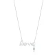 Love Letter Pearl And CZ Mix Sterling Silver Necklace