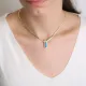 Turquoise Drop Zircon Stone Curb Chain Necklace Wholesale Turkish 925 Sterling Silver Jewelry Turquoise Drop Zircon Stone Curb Chain Necklace Wholesale Turkish 925 Sterling Silver Jewelry
