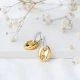 Chic Oval CZ Mix Plated 925 Sterling Silver Earrings Chic Oval CZ Mix Plated 925 Sterling Silver Earrings