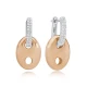 Chic Oval CZ Mix Plated 925 Sterling Silver Earrings Chic Oval CZ Mix Plated 925 Sterling Silver Earrings