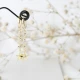 Gold Star CZ Dangle 925 Sterling Silver Earrings