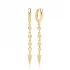 Arrow CZ Dangle 925 Sterling Silver Earrings