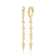 Arrow CZ Dangle 925 Sterling Silver Earrings
