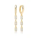 Rectangle CZ Dangle 925 Sterling Silver Earrings Rectangle CZ Dangle 925 Sterling Silver Earrings