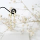 Minimalist Round CZ Dangle 925 Sterling Silver Earrings