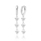 Lovely Triangle Dangle 925 Sterling Silver Earrings Lovely Triangle Dangle 925 Sterling Silver Earrings