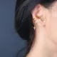 Multi Funky Star CZ Cartilage Single Silver Earrings Multi Funky Star CZ Cartilage Single Silver Earrings