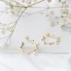 Mini Push Back Pearl 925 Sterling Silver Earrings