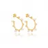 Mini Push Back Pearl 925 Sterling Silver Earrings