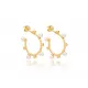Mini Push Back Pearl 925 Sterling Silver Earrings