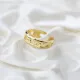 Dainty Curb Chain Adjustable 925 Sterling Silver Ring Dainty Curb Chain Adjustable 925 Sterling Silver Ring