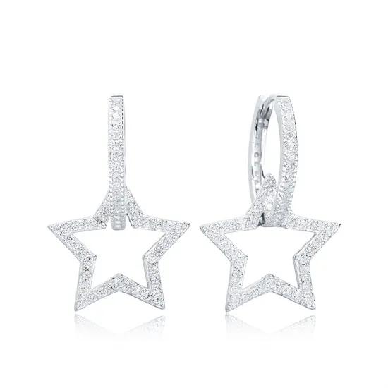 Falling Star 19 925 Sterling Silver Earrings