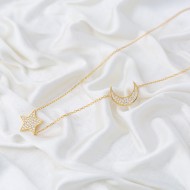 Crescent And Star Charm Pendant Turkish Wholesale Handcrafted 925 Sterling Silver Jewelry