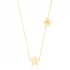 Lucky Star And Clover 925 Sterling Silver Pendant