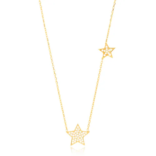 Sparkling Stars 925 Sterling Silver Pendant