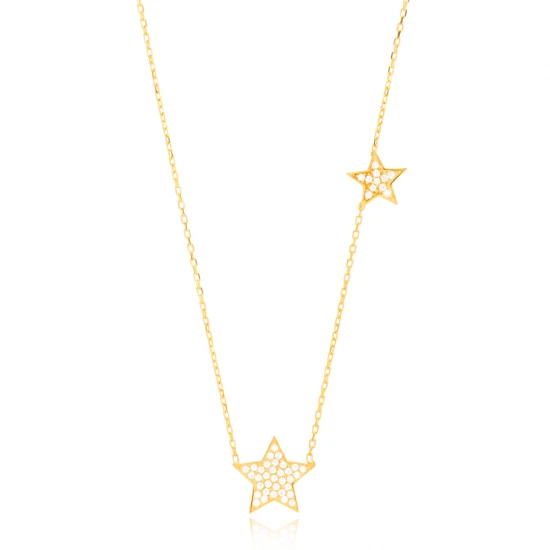 Sparkling Stars 925 Sterling Silver Pendant